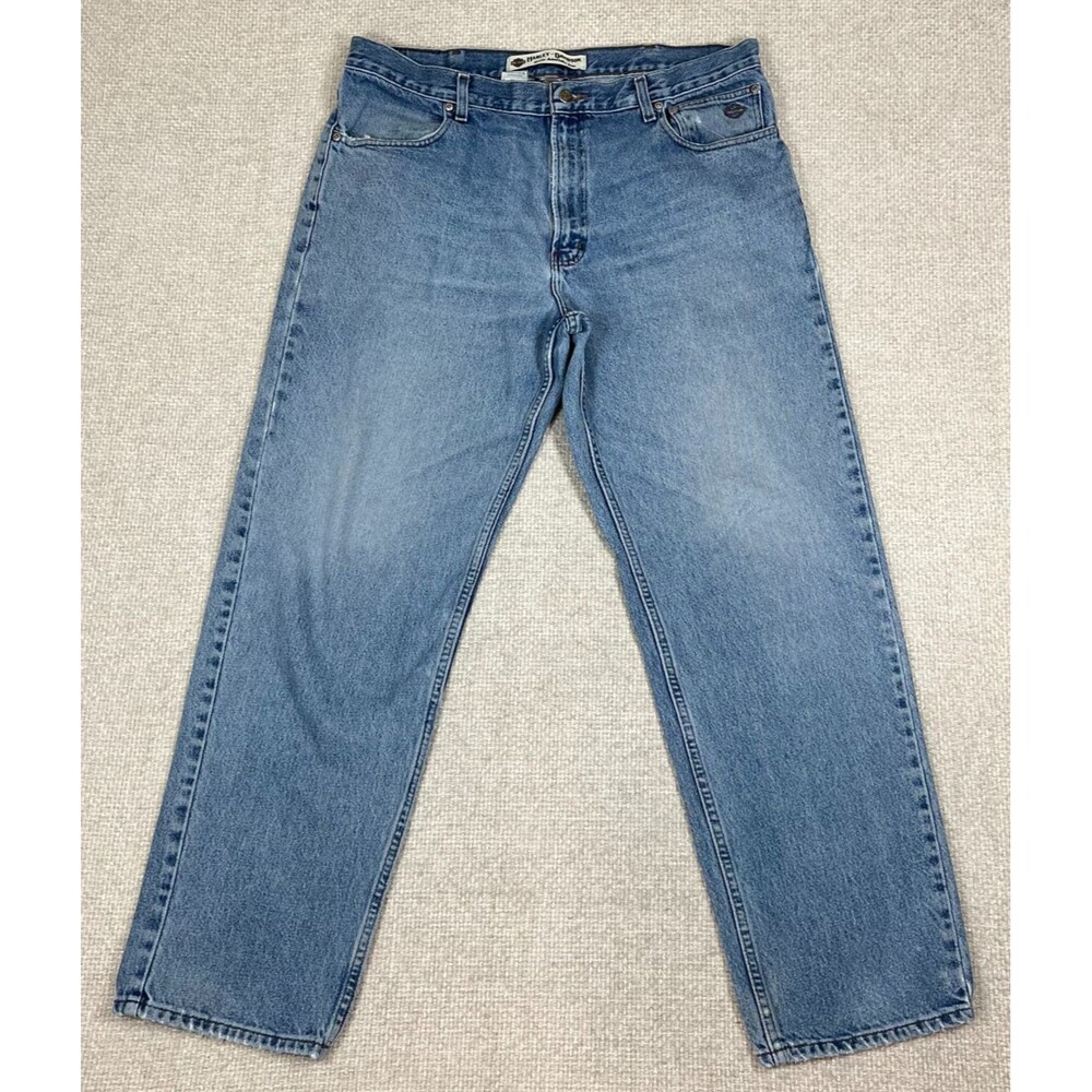 Harley Davidson Jeans Men’s 38x32 Relaxed Straight Blue Denim